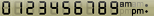 LCD Clock Image Sprite LCD Clock Image Sprite
